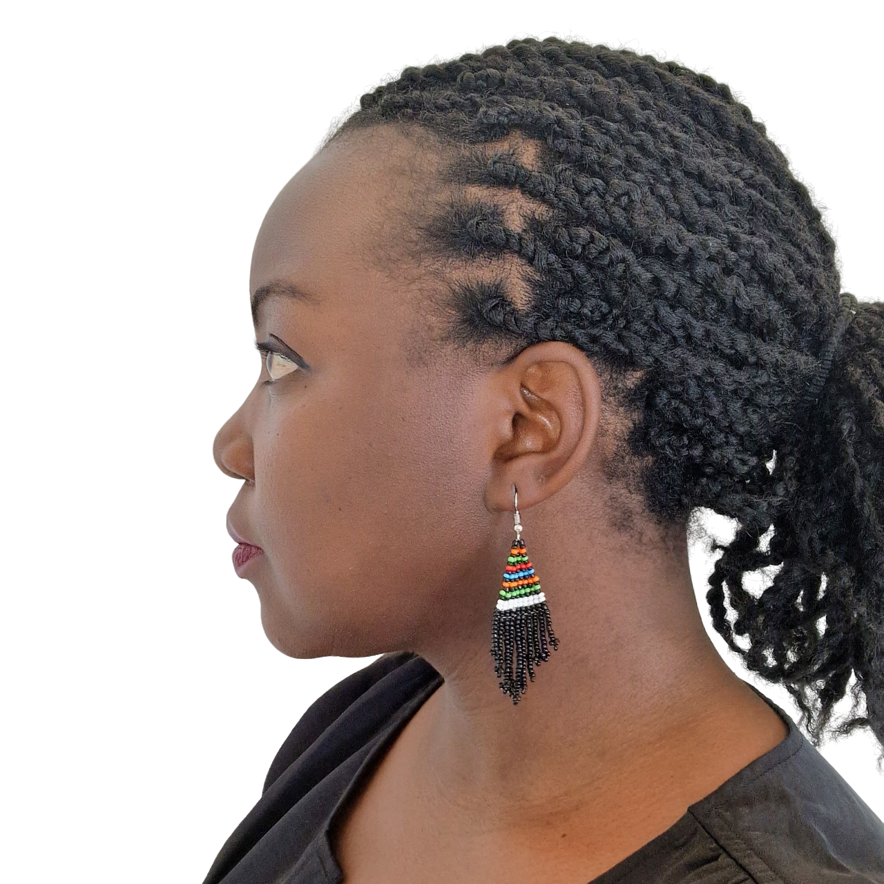 Black Chandelier earrings