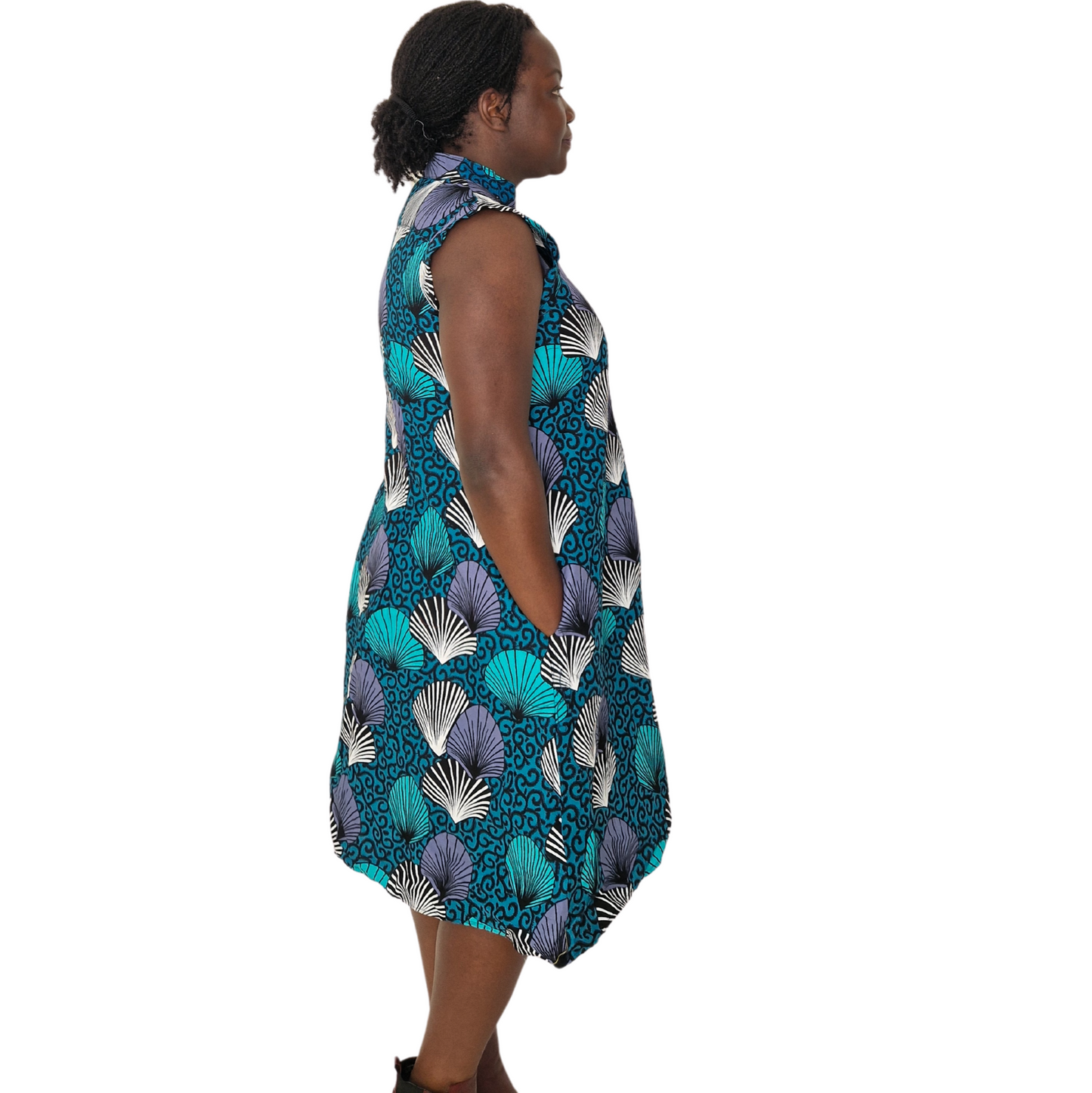 Fun fans sleeveless dress
