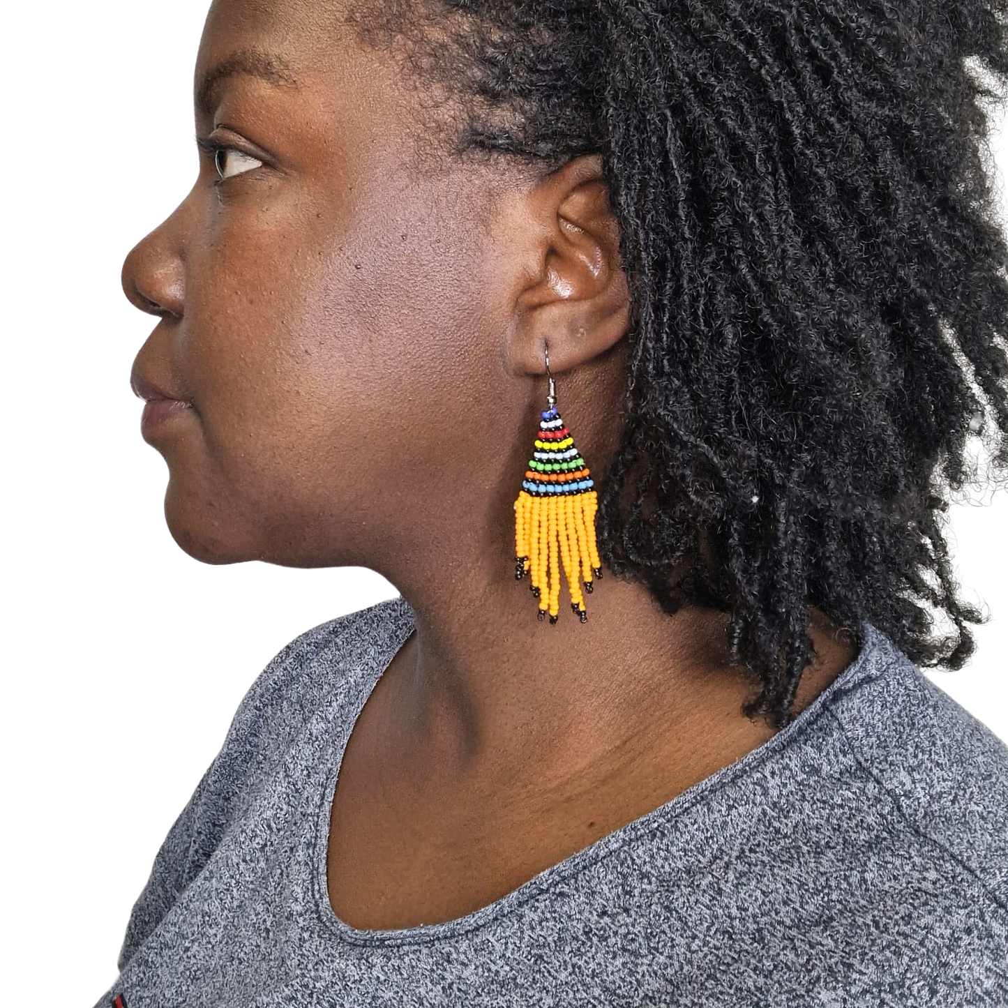 Orange Chandelier earrings