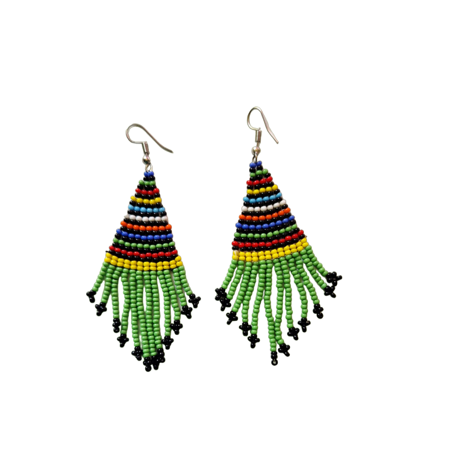 Green Chandelier earrings