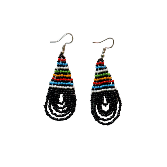 Black Teardrop earrings