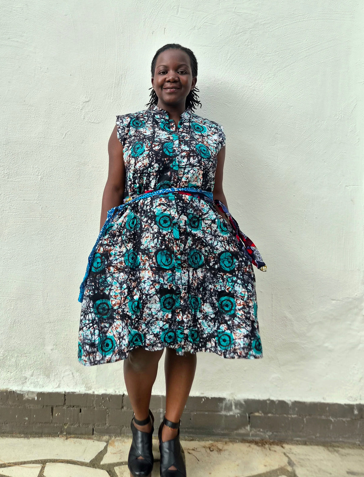 Batik sleeveless dress