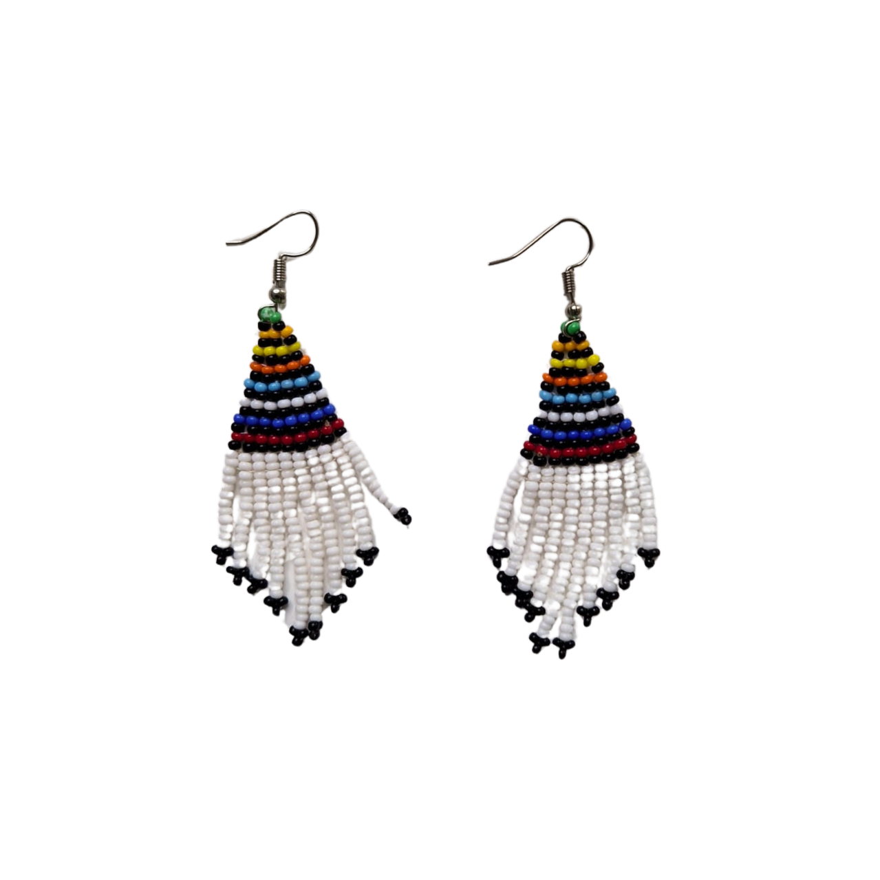 White Chandelier earrings